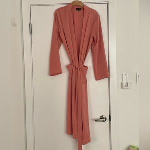 Beautiful peach duster robe with tie small